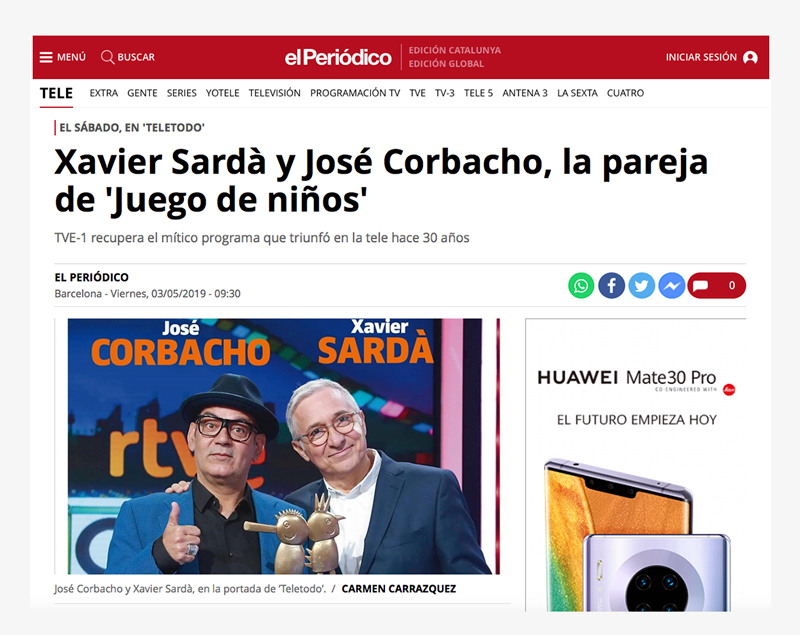 Xavier Sardá y José corbacho en JUEGO DE NIÑOS